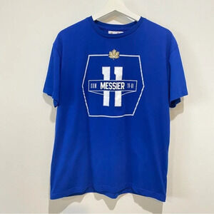 Molson Mens  L Bright Blue Mark Messier The Alumni T-Shirt